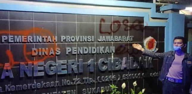 Aksi Vandalisme Bergambar Penis, 4 Pelajar Diamankan Polsek Cibadak Sukabumi Jabar
