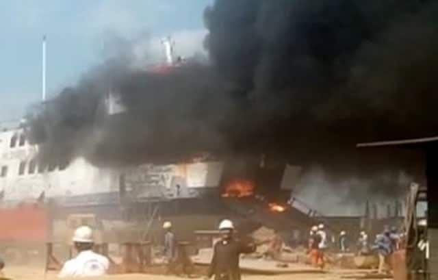 Kapal Nesun Lima Alami Kebakaran di PT. Bandar Abadi